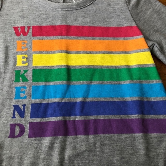 Chaser Weekend sweatshirt, rainbow, size ex small - Picture 6 of 7
